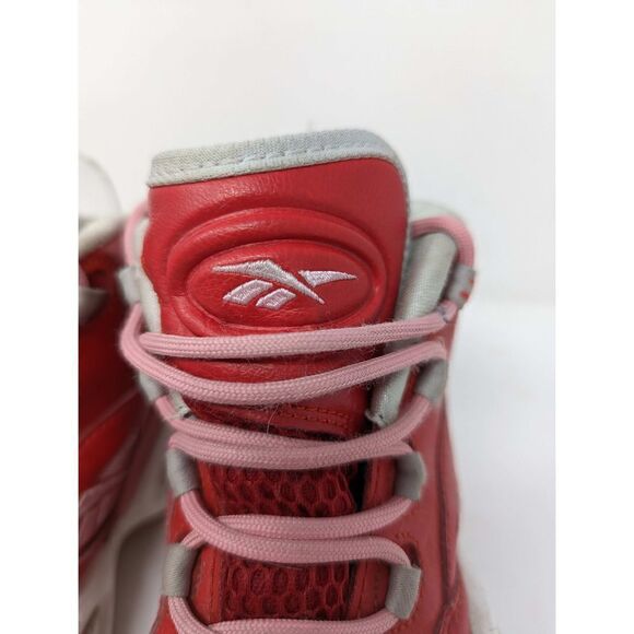 Reebok Question Mid Girls M44062 Scarlet Light Pink White - Picture 2 of 9